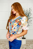 Leslie V-Neck Floral Blouse