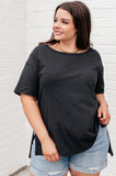 Sam Relaxed Tee in Black