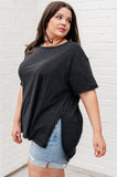 Sam Relaxed Tee in Black