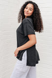 Sam Relaxed Tee in Black