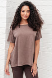 Sam Relaxed Tee in Brown