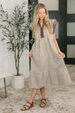 Lina Cap Sleeve Tiered Dress