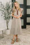 Lina Cap Sleeve Tiered Dress
