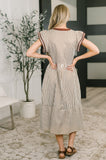 Lina Cap Sleeve Tiered Dress