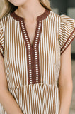 Lina Cap Sleeve Tiered Dress