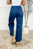Straight Leg Trousers in Royal Blue