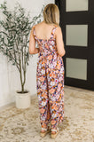Floral Jumpsuit in Retro Floral