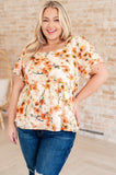 Magic Square Neck Floral Blouse