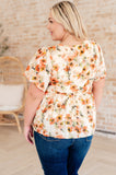 Magic Square Neck Floral Blouse