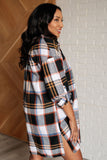 Marie Plaid Shirt Dress