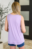 Mellow Muse Relaxed Knit Tank in Lilac