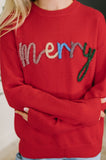Merry Applique Pullover