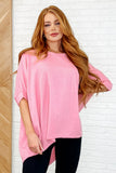 Minimal Muse Batwing Tee in Blossom Pink