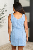 Brianna Button Front Denim Dress