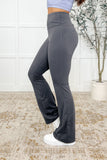 Motion Flared Yoga Pants in Titanium