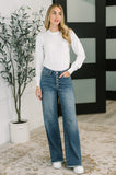 Giana Long Sleeve Top in White
