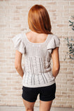 Pointelle Knit Top