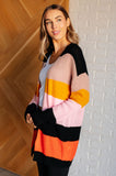 Chiara Striped Open Front Cardigan