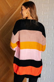 Chiara Striped Open Front Cardigan