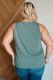 V-Neck Tank in Mist