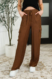Off Duty Straight Leg Cargo Pants in Brown