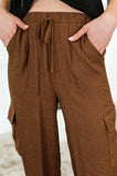 Off Duty Straight Leg Cargo Pants in Brown