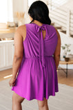 Morgen Purple Romper Dress