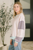 Outside the Lines Oversized Color Block  Pullover