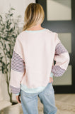 Outside the Lines Oversized Color Block  Pullover