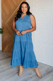 Goldie Denim Maxi Dress