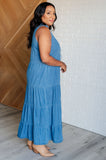 Goldie Denim Maxi Dress