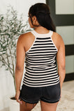 Perfect Conditions Striped Halter Tank