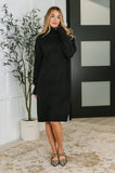 Glenn Turtleneck Dress in Black