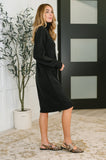Glenn Turtleneck Dress in Black