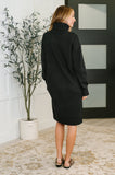 Glenn Turtleneck Dress in Black