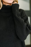 Glenn Turtleneck Dress in Black