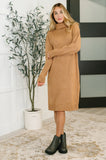 Glenn Turtleneck Dress in Deep Camel