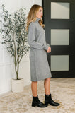Glenn Turtleneck Dress in Grey