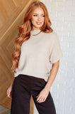 Alice Dolman Sleeve Knit Top in Taupe