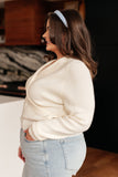 Surplice Crop Sweater