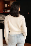 Surplice Crop Sweater