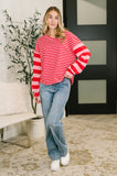Rhythm & Rows V-Neck Drop Shoulder Pullover