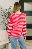Rhythm & Rows V-Neck Drop Shoulder Pullover
