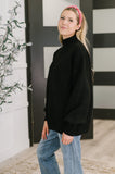Victoria High Neck Pullover in Black