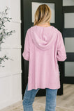 Hooded Long Sleeve Top in Mauve