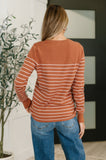 Rust Long Sleeve Knit Top