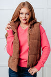 Corduroy Puffer Vest