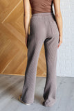 Marcy Mineral Wash Waffle Knit Pants in Brown