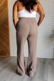 Marcy Mineral Wash Waffle Knit Pants in Brown