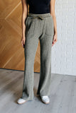 Marcy Mineral Wash Waffle Knit Pants in Olive